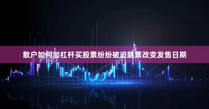 散户如何加杠杆买股票纷纷被迫跳票改变发售日期
